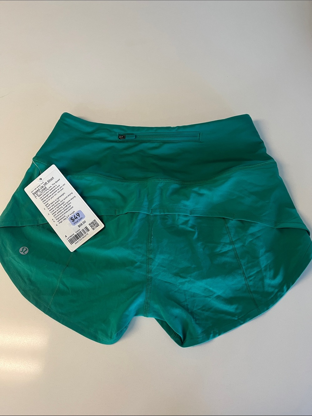 NWT lululemon Cascadia Green High Rise 2.5”  Speed Up Shorts